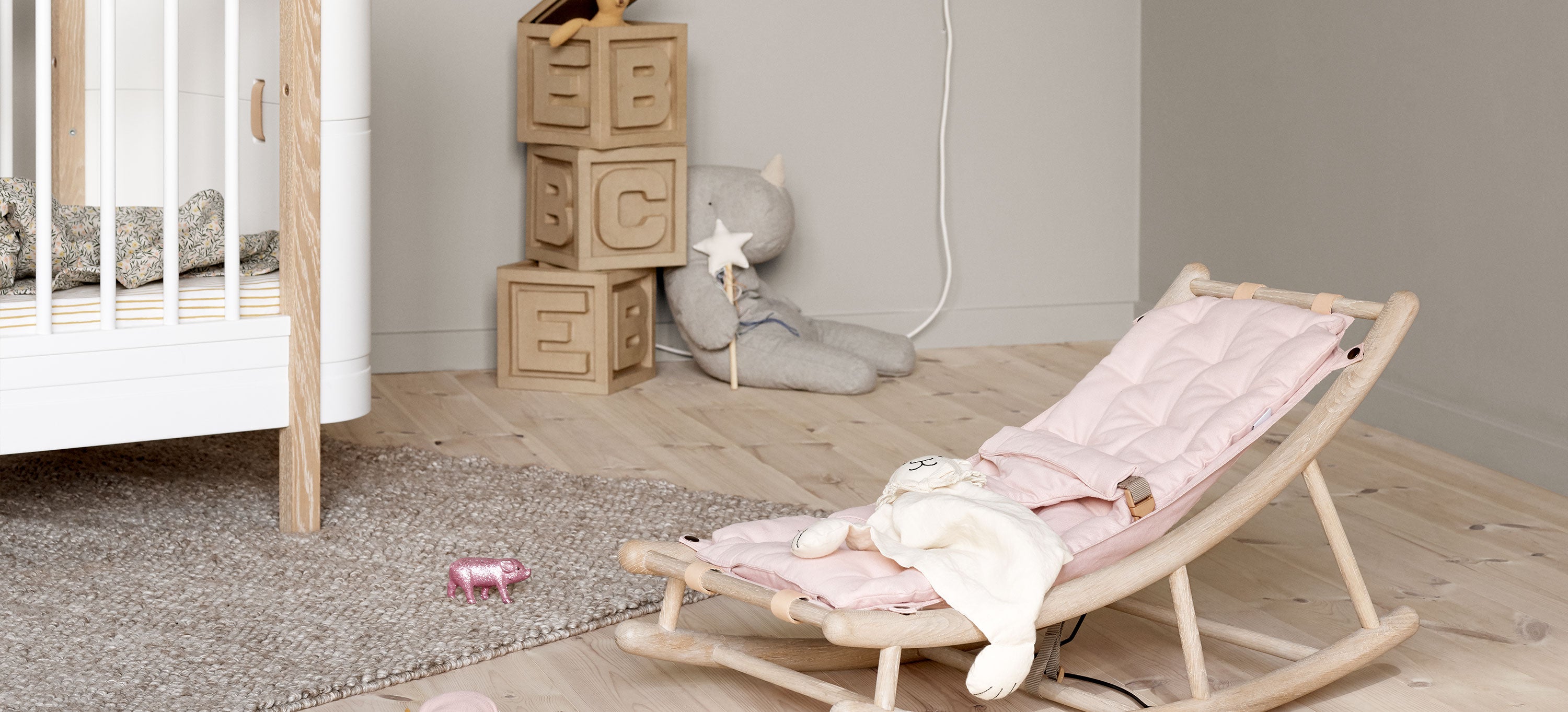 Baby cushion for Wood baby & toddler rocker