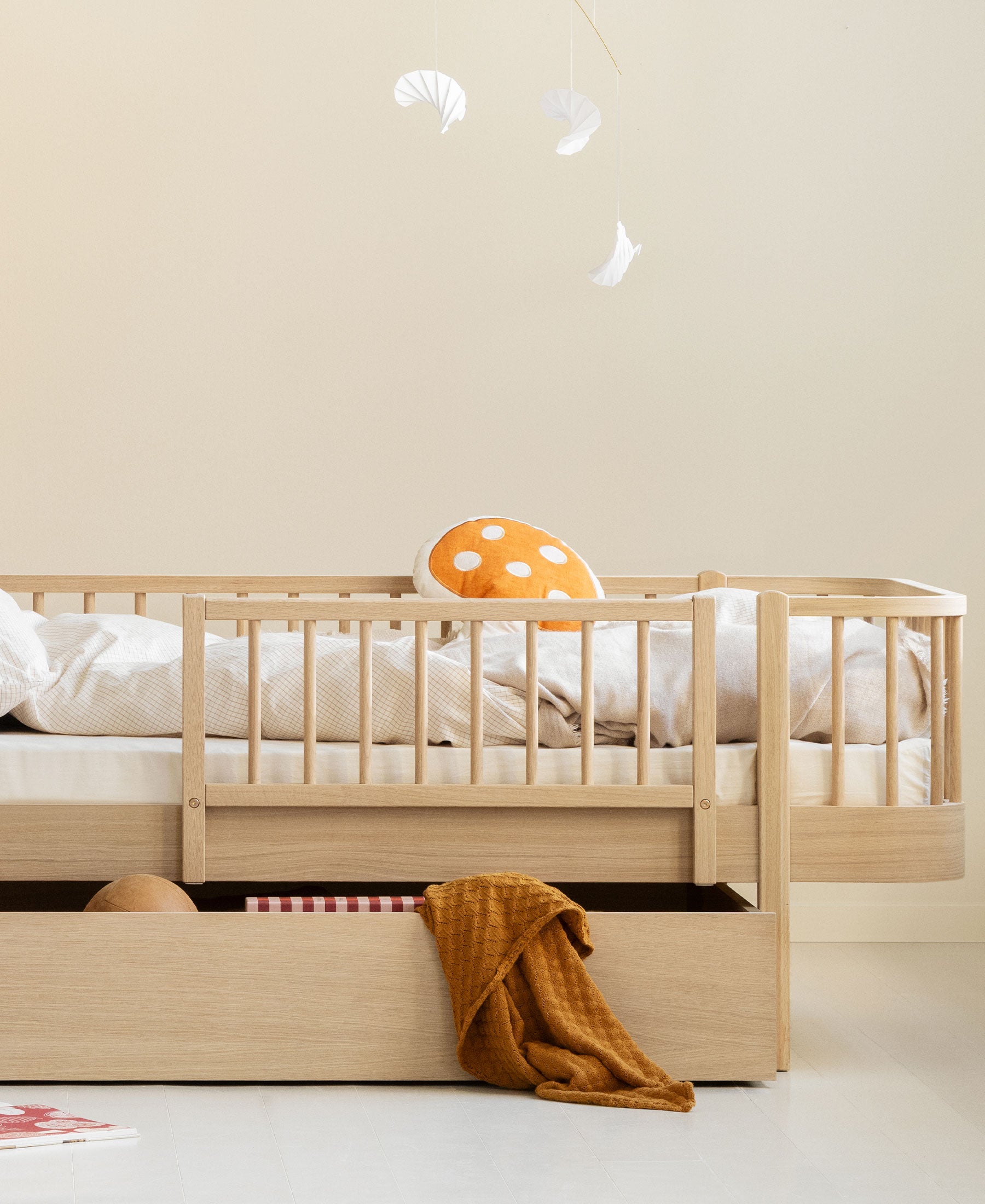 Wood Original bed drawer, oak
