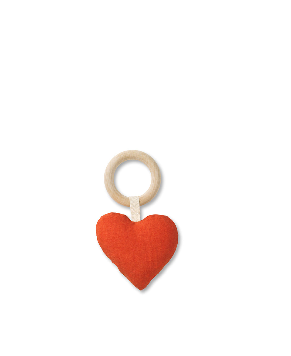 Heart Rattle Teether