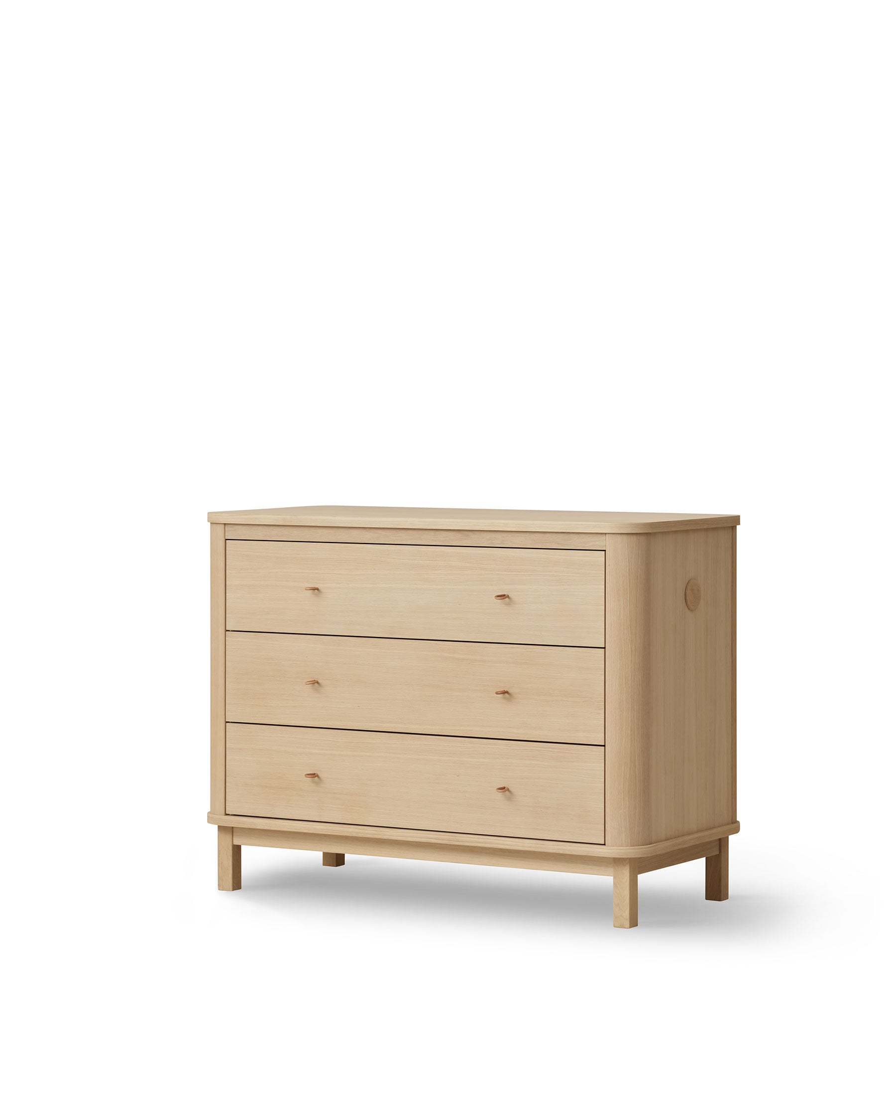 Wood dresser 3 drawers, oak