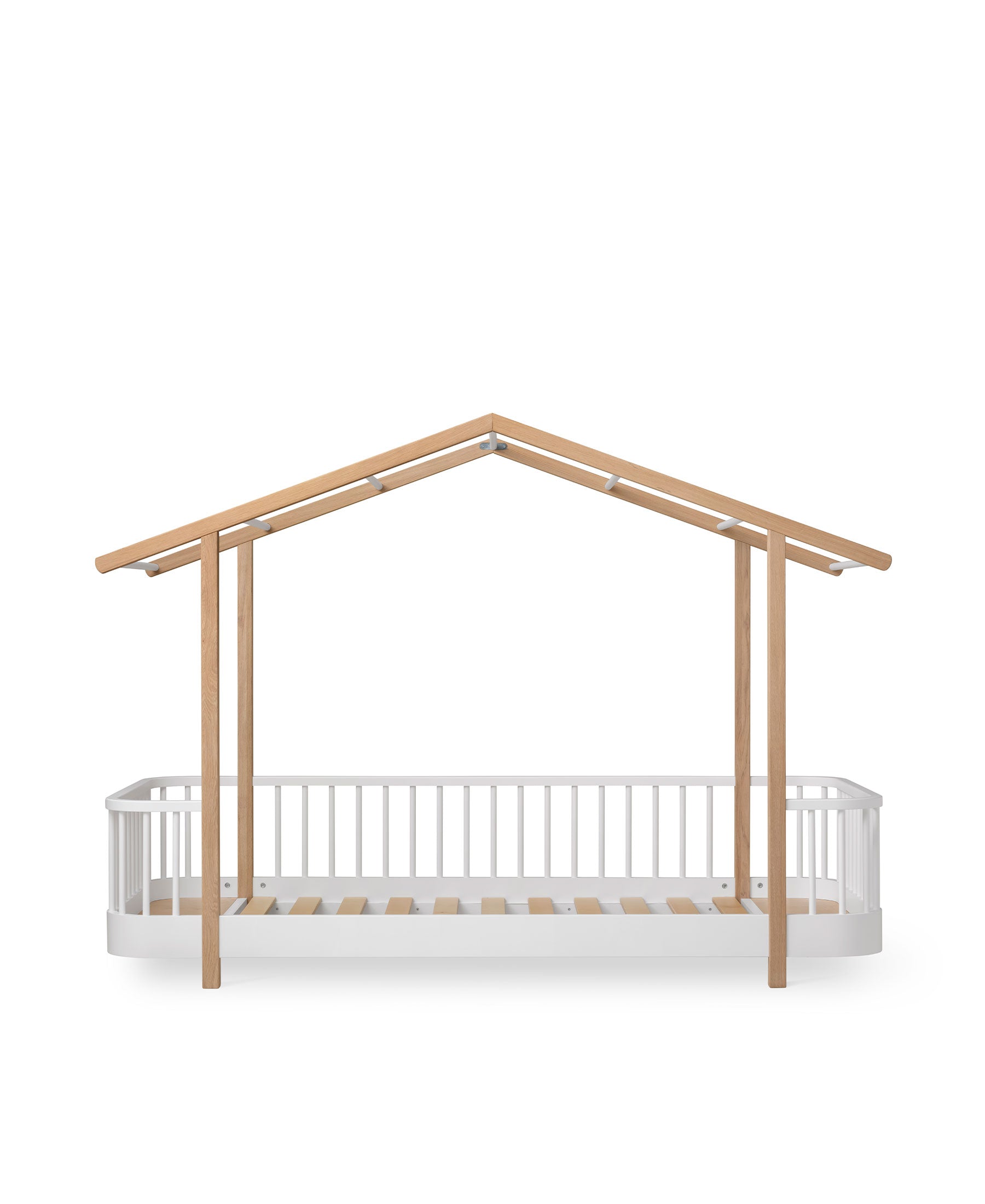 Wood Original house bed, white/oak