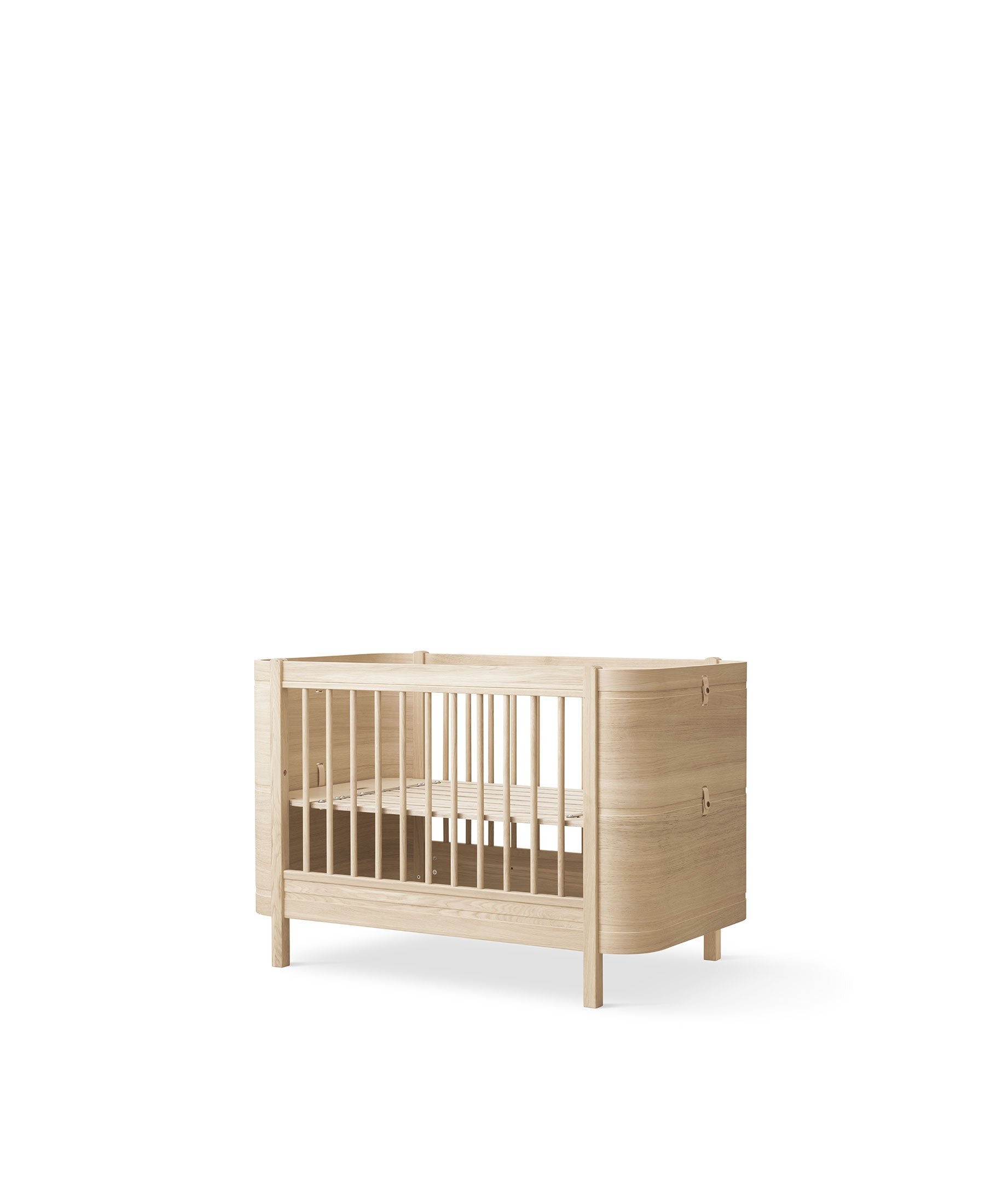 Wood Mini+ cot bed, oak