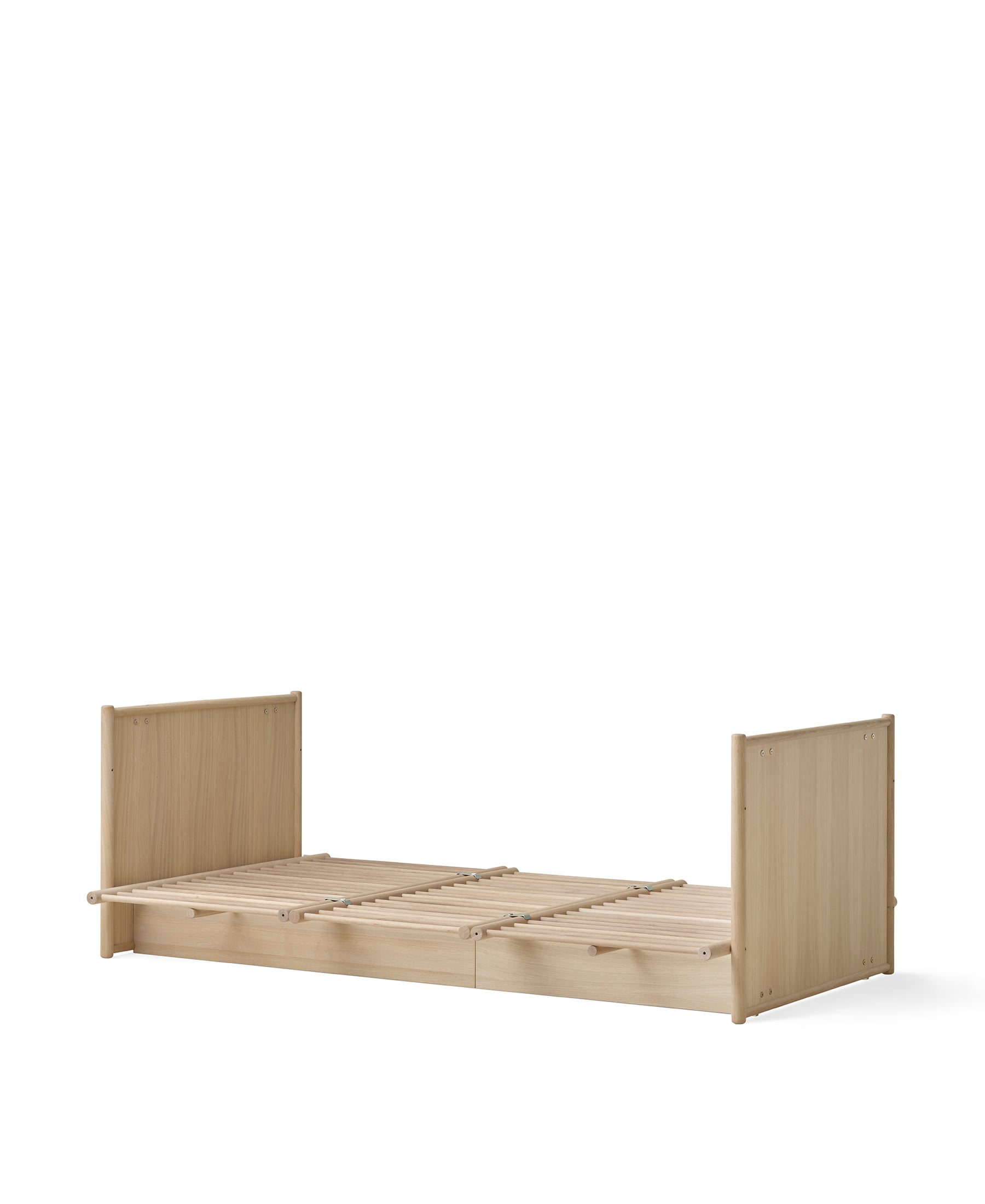 Camp Novel cot bed/bed, 60x120/120x200 cm, oak