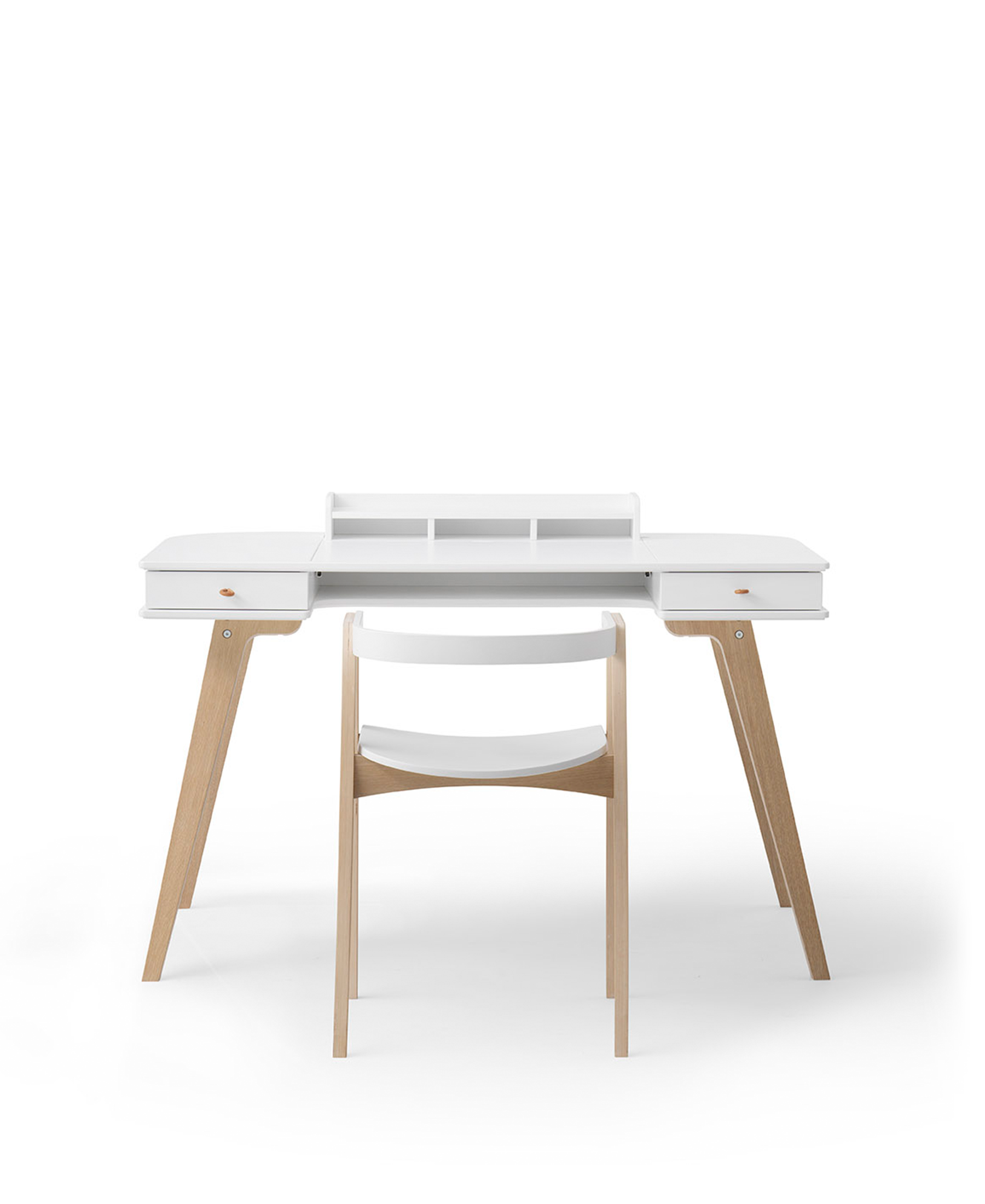 Wood desk 72,6 cm & armchair