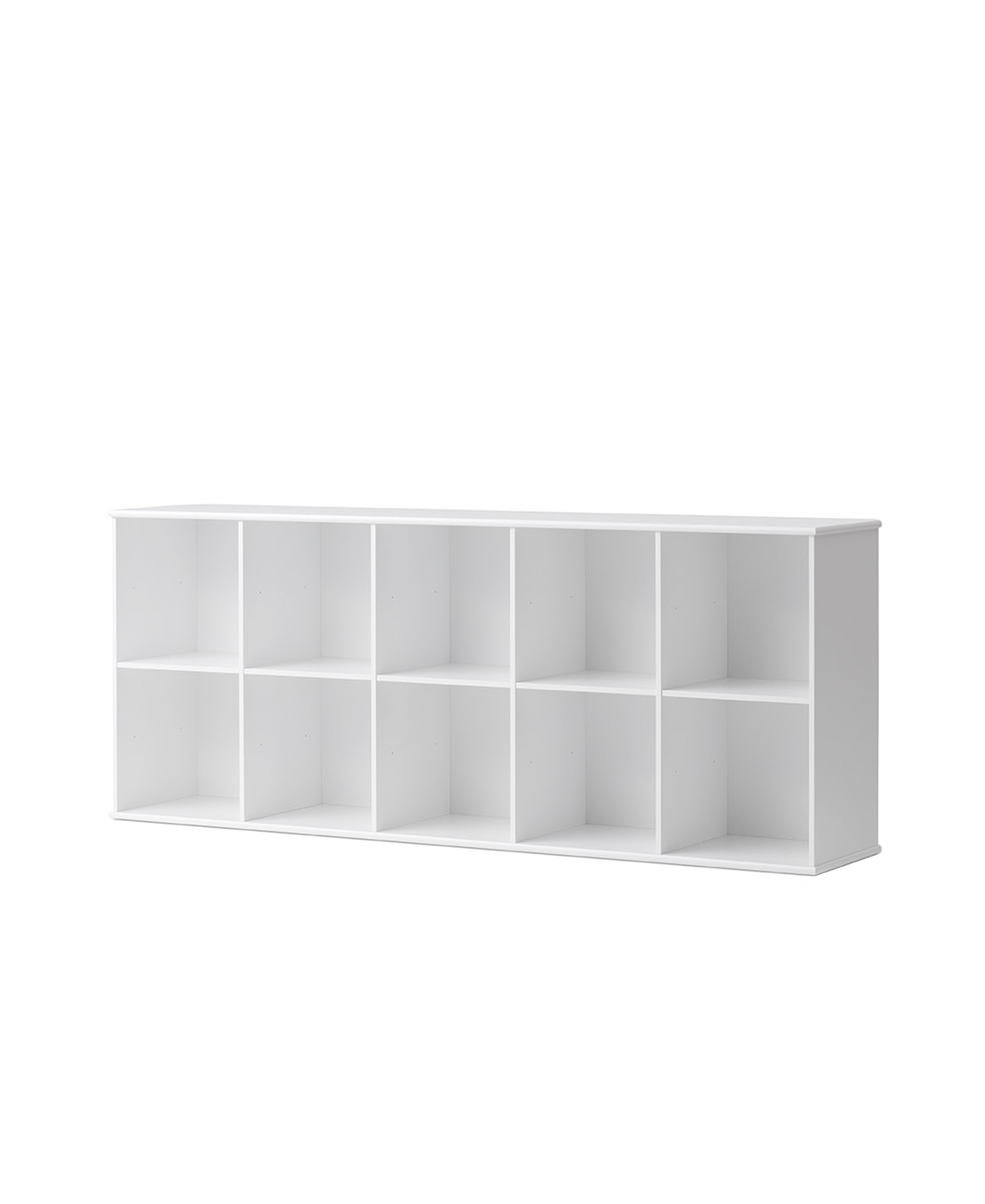 Wood shelving unit 5x2 w. support