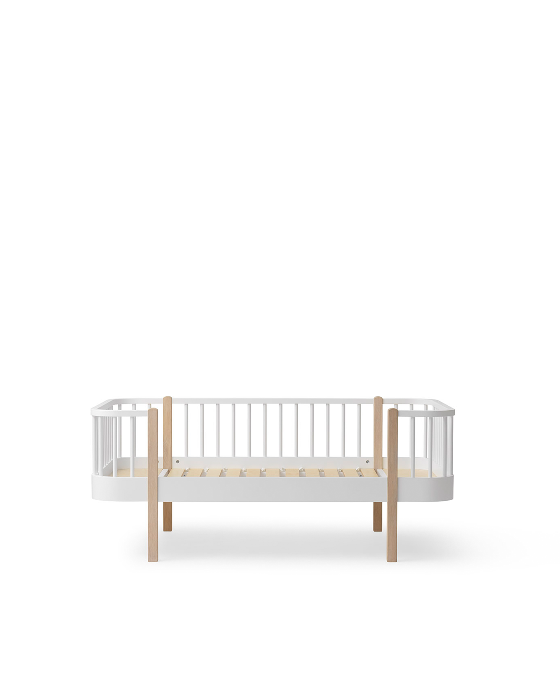 Wood Original junior day bed, white/oak