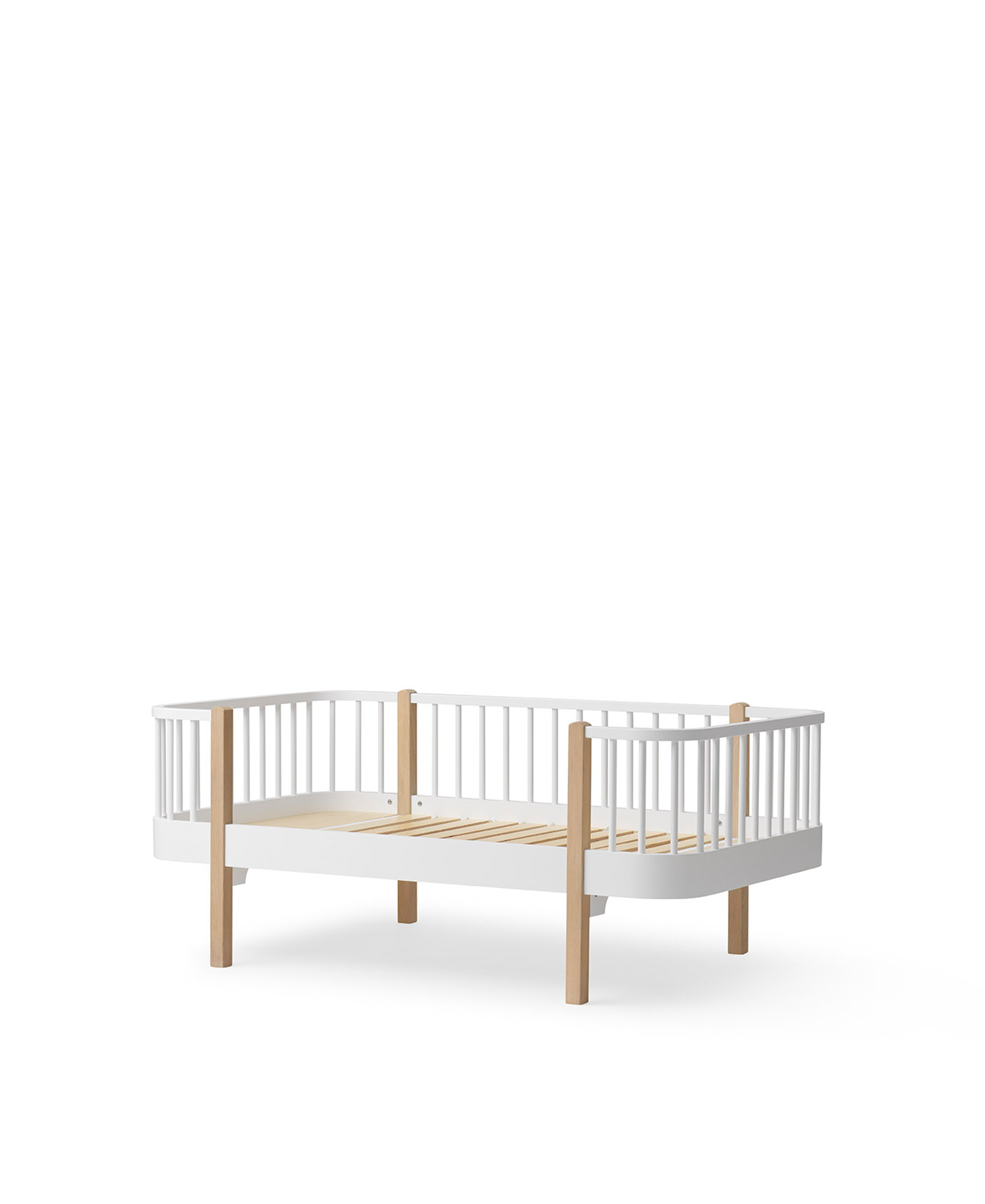 Wood Original junior day bed, white/oak