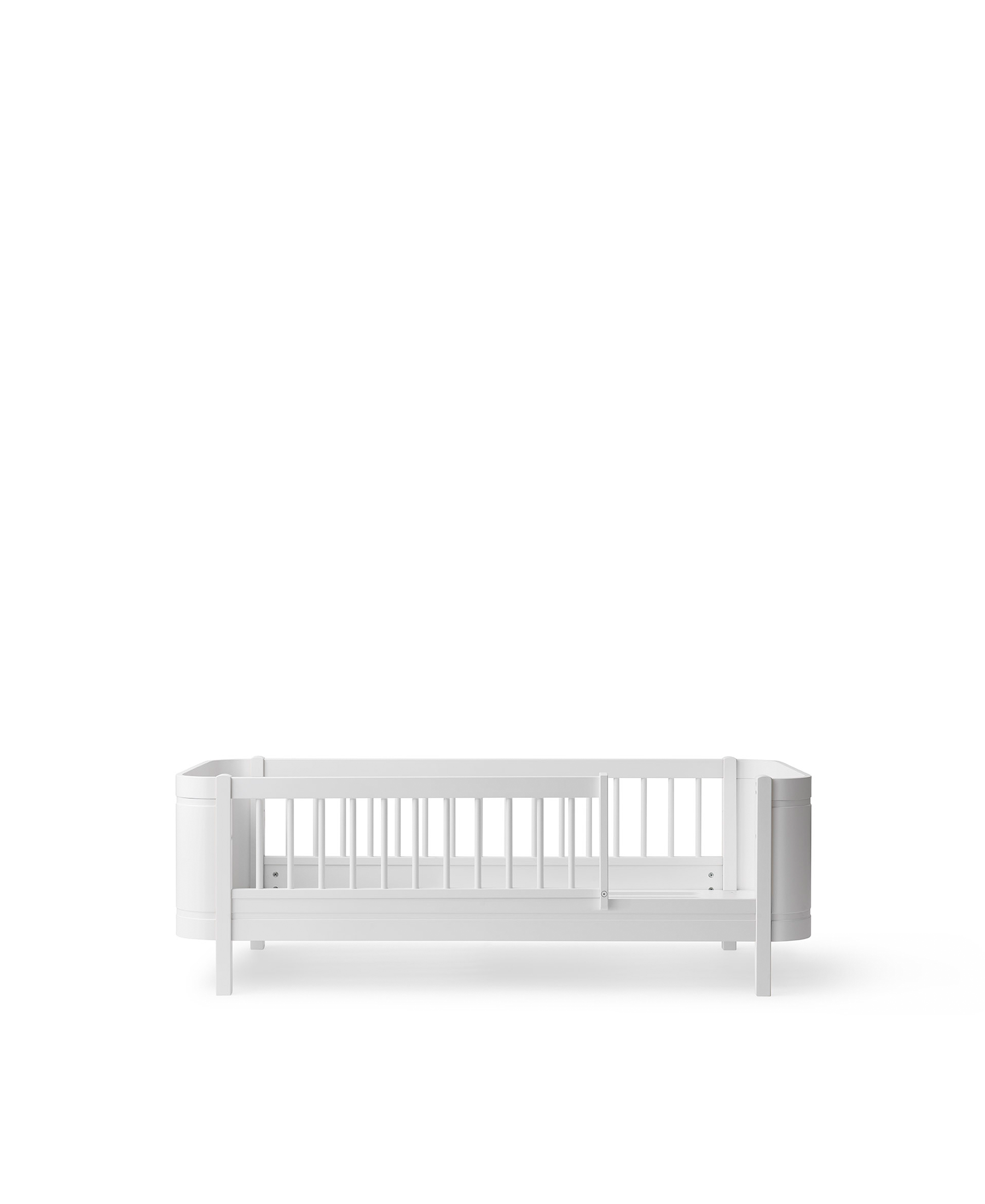 Wood Mini+ junior bed, white