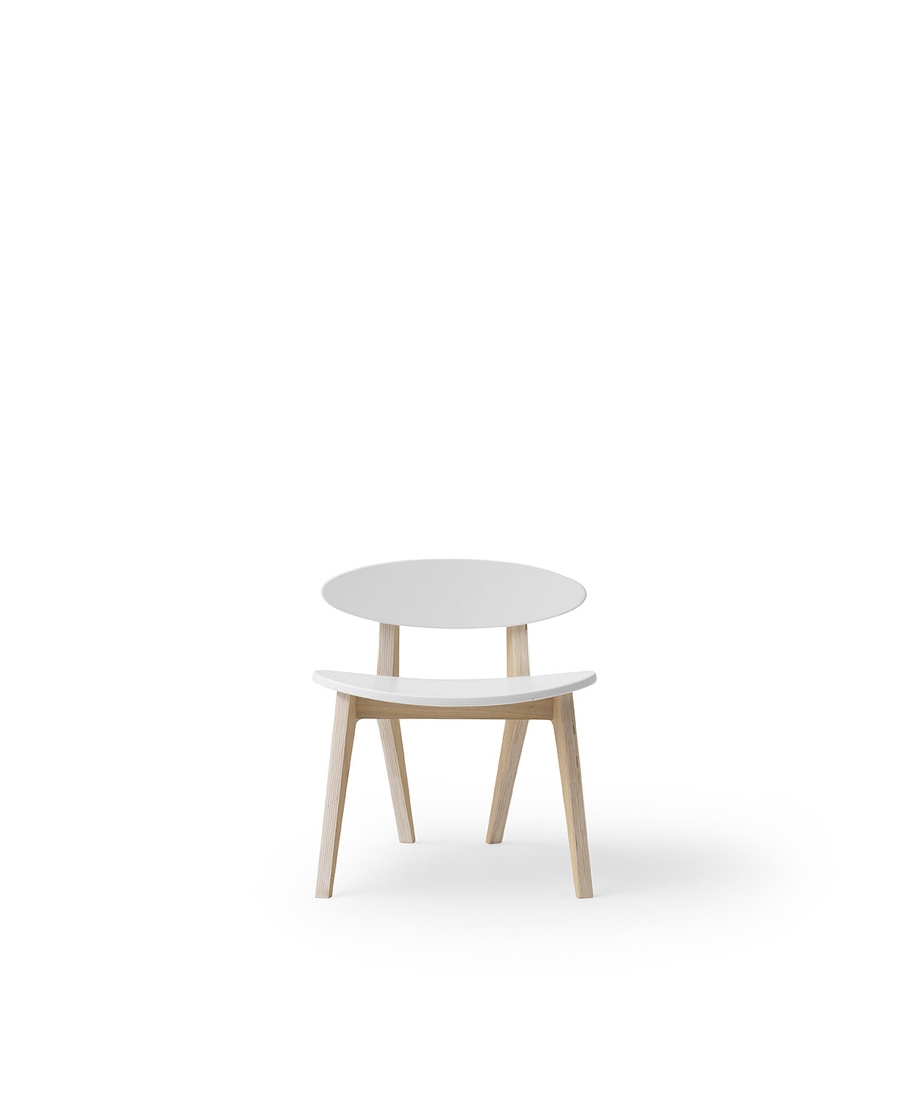 Wood PingPong chair, white/oak