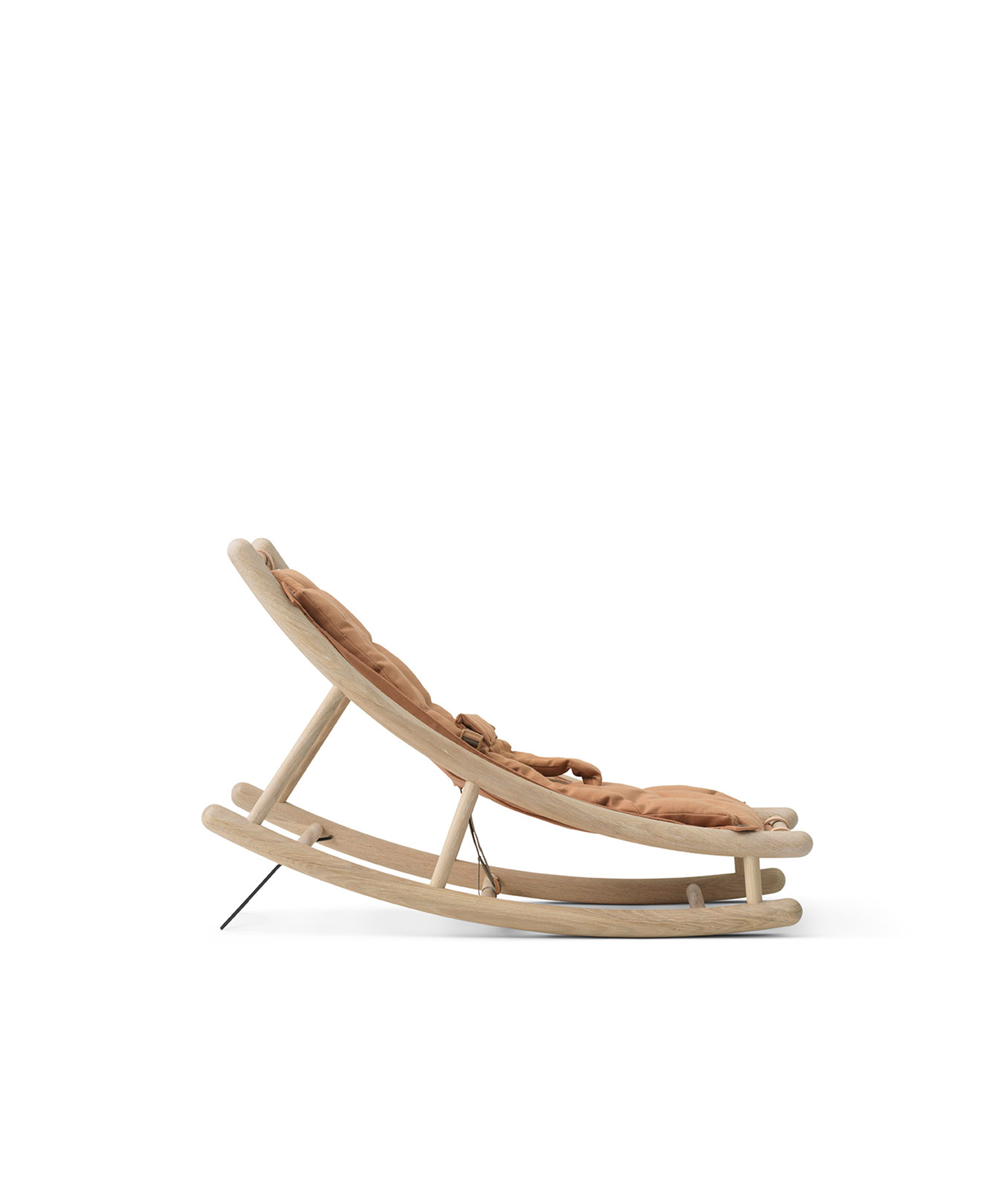 Wood baby & toddler rocker, oak/caramel