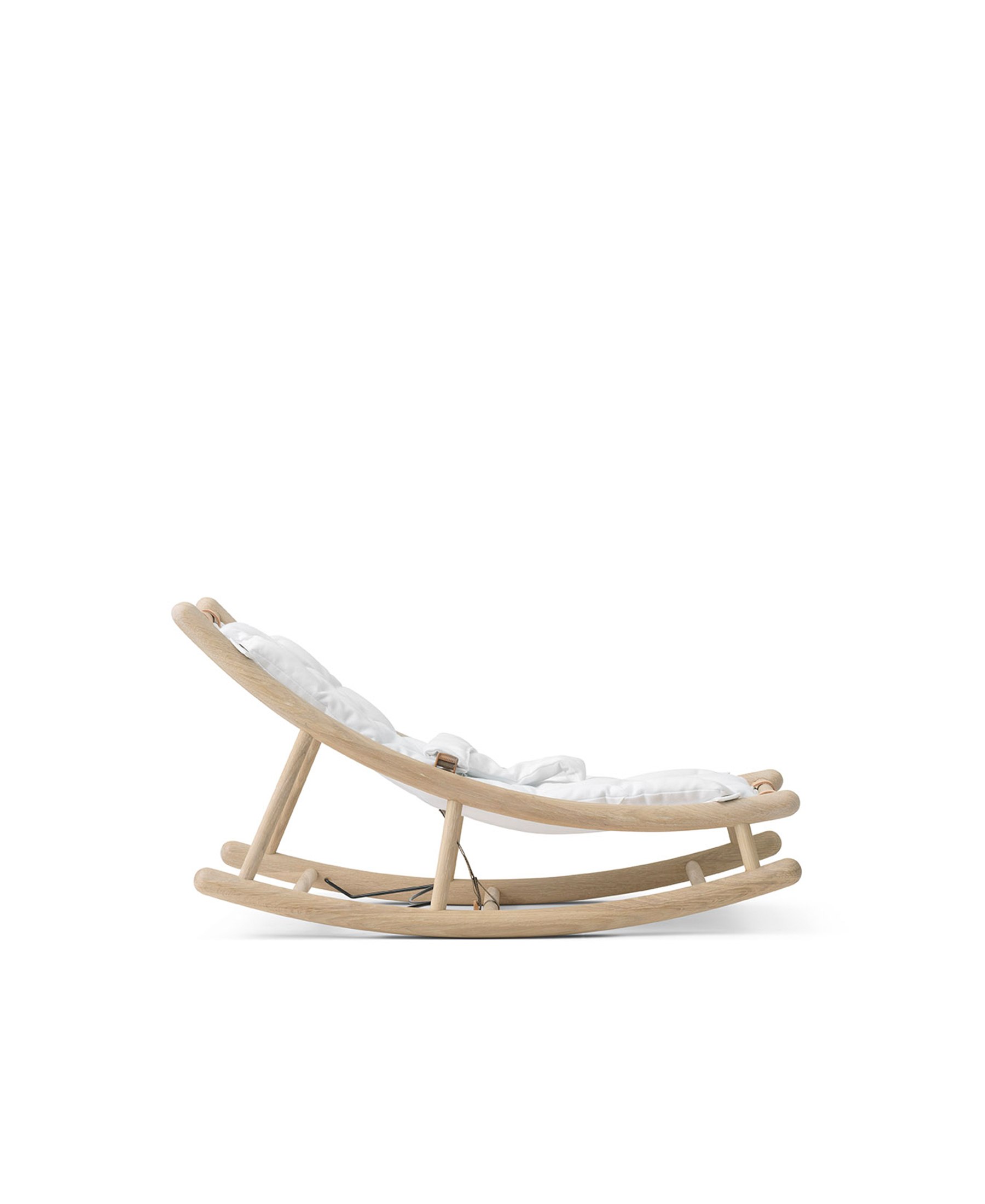 Wood baby & toddler rocker, oak/white