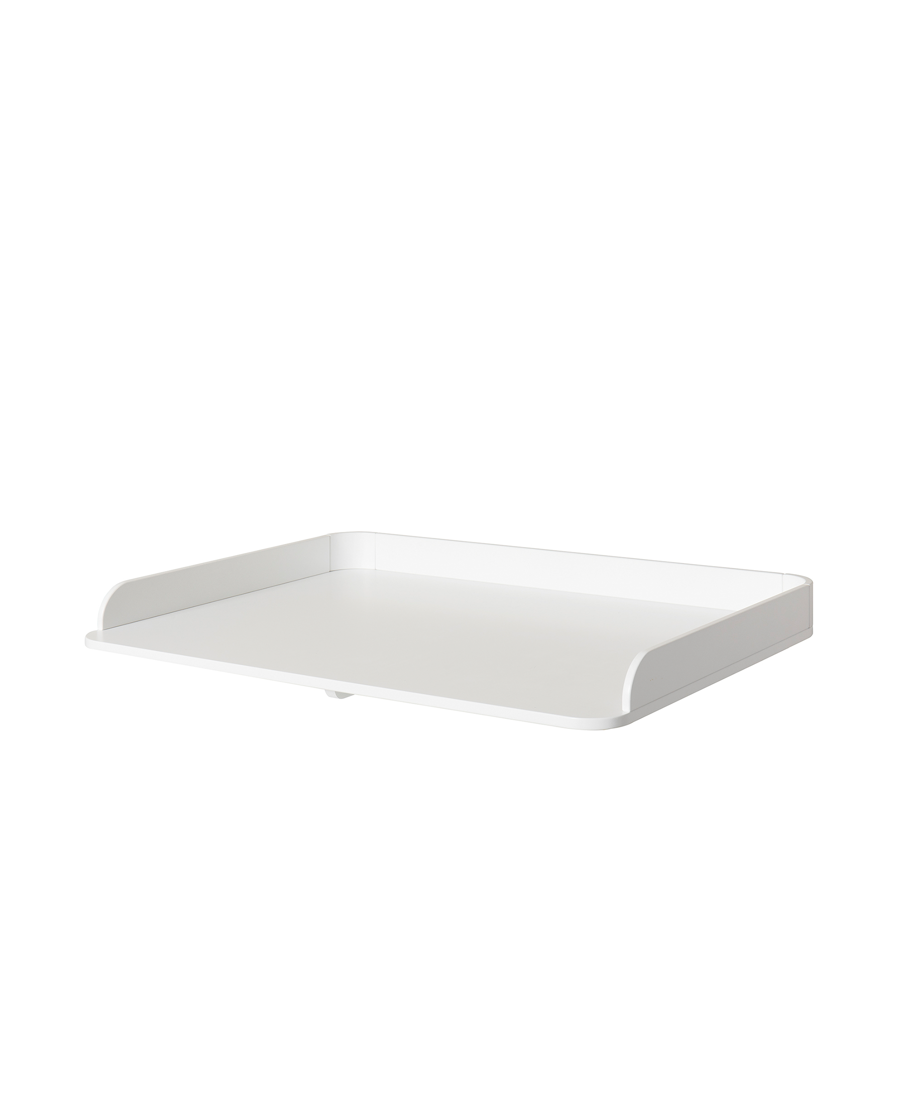 Wood nursery top for dresser 4 drawers, white